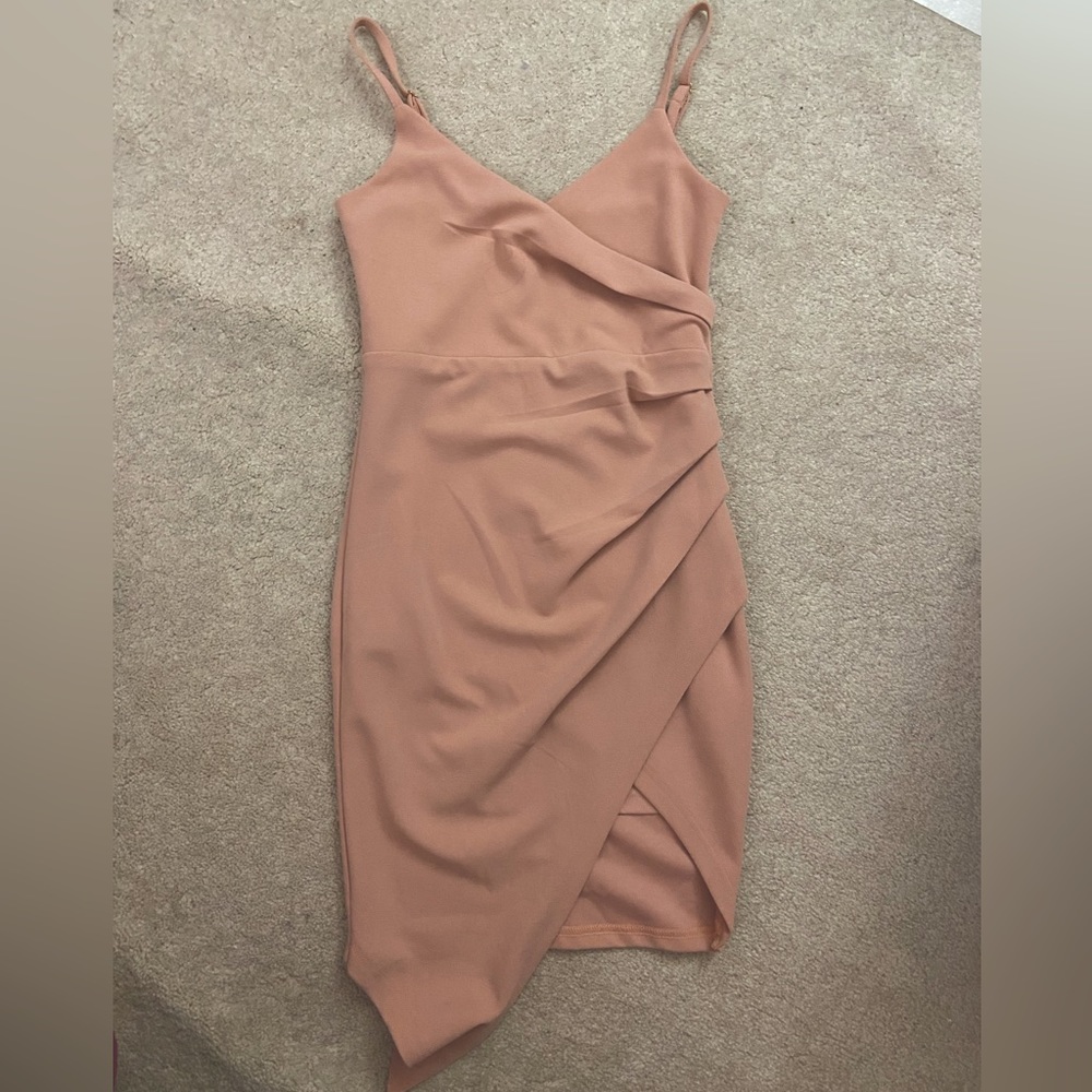 Dusty pink asymmetrical dress small NWT